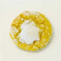 Lemon Bar Cookie · Dough: lemon bar. Mix-ins: fresh lemon zest, lemon juice, vanilla chips and lemon pudding To...