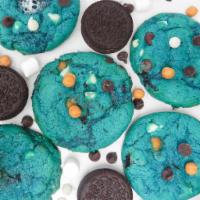 Cookie Monster · Vanilla Dough, White Chocolate Chips, Semi sweet Chocolate Chips, Oreos, Mini Marshmallows, ...