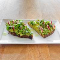 Avogato Toast · Multigrain toast, fresh avocado, 