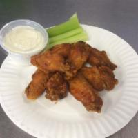 Wings · Served with side of celery and bleu cheese or ranch.