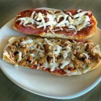 Pizza Sub · Pepperoni, sausage, salami and melted mozzarella cheese.