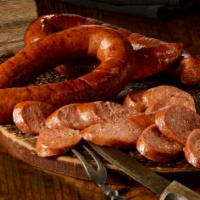 Kielbasa · A family recipe of selected meats and special spices smoked in the pit daily. Choice of Poli...