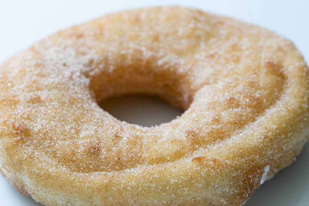 Cinnamon Sugar · A donut covered in cinnamon sugar.