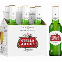Stella Artois 6 pack 11.2oz bottle (5.2% ABV) · Must be 21 to purchase. 5.2% ABV. Enjoy the European way with the #1 best-selling Belgian be...