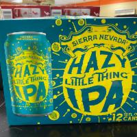 12 Pack Canned Sierra Nevada Hazy Little Thing · Delivered cold! Must be 21 to purchase. CRV Included.
