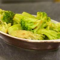 Broccoli · Steamed or sauteed with garlic and oil.