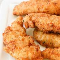 Chicken Tenders · Served with french fries.