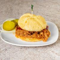 Beef BBQ Sandwich · Cooked soft beef tossed in BBQ sauce. 