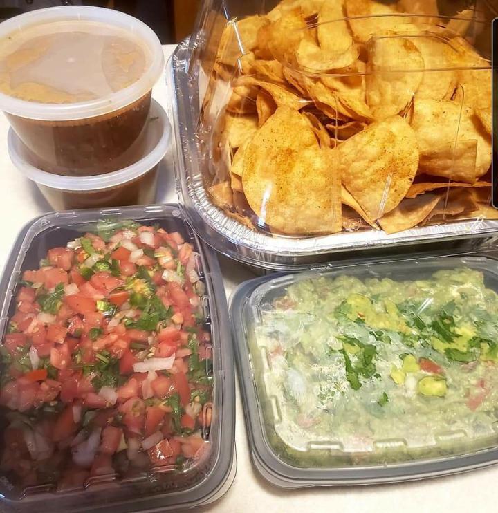 Family Chips & Fire Salsa · Our delicious seasond flame chips with our mouth watering 8oz of Fire salsa