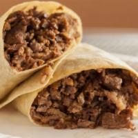  Only Meat Burrito  · Your choice of meat, onions, cilantro, and salsa.