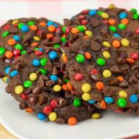  Giant Double Chocolate Chip M&M Cookies · Lots of chocolate and rainbow-colored candy? My kiddos must've thought this one up! 
Best en...