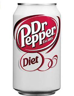 Diet Dr Pepper · Can of Diet Dr Pepper.