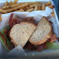 BLT Club Sandwich · Bacon, lettuce, and tomato. 