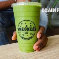 Brain Food · Almond Milk, Spinach, Banana, walnuts, pineapple and macca powder.