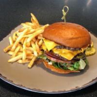 The T-Shotz Burger  · T-Shotz Own Burger Blend, Smashed & Seared with American Cheese & Tangy Tee-Sauce