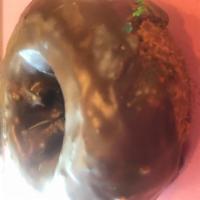 Chocolate Cake Donut with Chocolate Icing · 