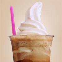 Root Beer Float · A classic A&W Root Beer float, 16oz, made with our vanilla snow froyo :-)