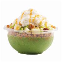 Caramel Apple Bowl · Order our classic Kale Base but make it… Fall! Cinnamon granola, fresh green apple, and cara...