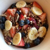 OATMEAL · locally sourced cracked oats, freshly made, built the way you want it