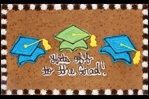 Hats Off to the Grad Cookie Cake · 