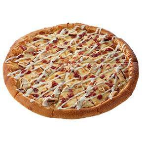 Chicken Bacon Ranch Pizza · Tasty and to the point. Spread with ranch dressing as the base and topped with chicken breast, bacon, and extra mozzarella cheese.