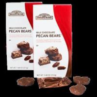 Bite-Sized Milk Chocolate Pecan Brown Bear · Per tote. Individually wrapped, chewy caramel with roasted pecans drenched in milk chocolate...