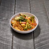 Mixed Vegetables Chow Mein · Seasonal greens, bean sprouts and onions. 