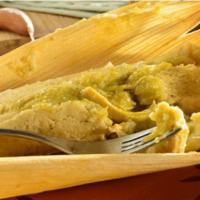Green Sauce Tamale · 1 piece. Made with our delicious green sauce and chicken inside.