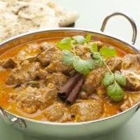Lamb Curry Halal, gluten free.  · Very tender pieces of lamb cooked with ginger, spices and fresh green herbs.