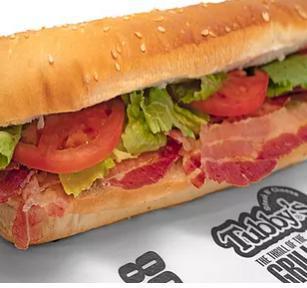 BLT Sub · Bacon, lettuce and tomatoes.