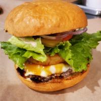 Hawaiian Burger · Pineapple, Swiss cheese and teriyaki sauce.
