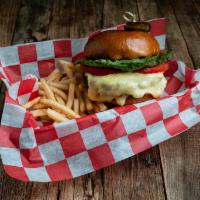 Rival House Cheese Burger · Mn black Angus beef, lettuce, tomato, onion, choice of cheese.