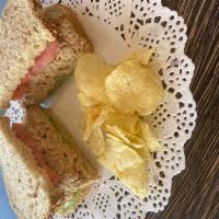 Tuna Salad Sandwich · Tuna Salad with Lettuce and Tomato or Cucumber on your choice of Rye, Sour Dough or Whole Gr...