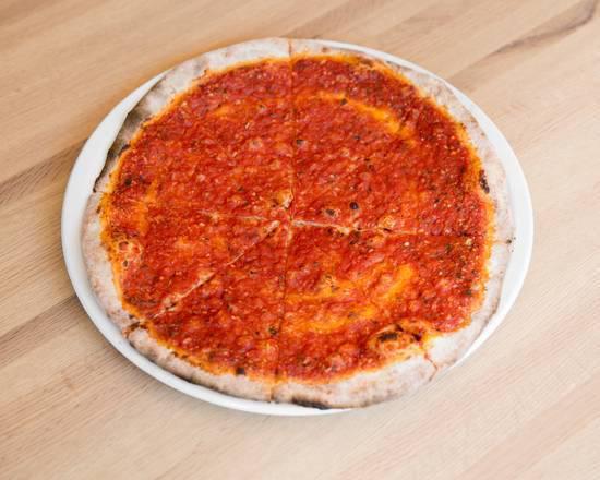 Marinara Pizza · Tomato, oregano and garlic. Vegan (no cheese).