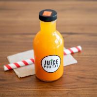 I of the Tiger Juice · 12 oz. of pure carrot, orange, ginger, turmeric and lemon.