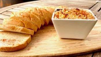 Crab Dip · Our famous old bay crab dip, served with toasted bread.