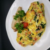 Breakfast 3 Egg Omelet Veggies & Cheese · Meatless sandwich. 