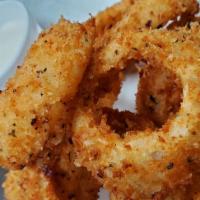 Onion Rings · Crispy seasoning onions with ranch
