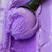 Pint Ube Macapuno · Our most popular flavor! Filipino purple yams with coconut jelly. Vegan and Gluten-free.