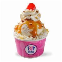 1 Scoop Classic Sundae · Choose a scoop of ice cream (2.5oz), choose your toppings, and choose if you want chopped al...