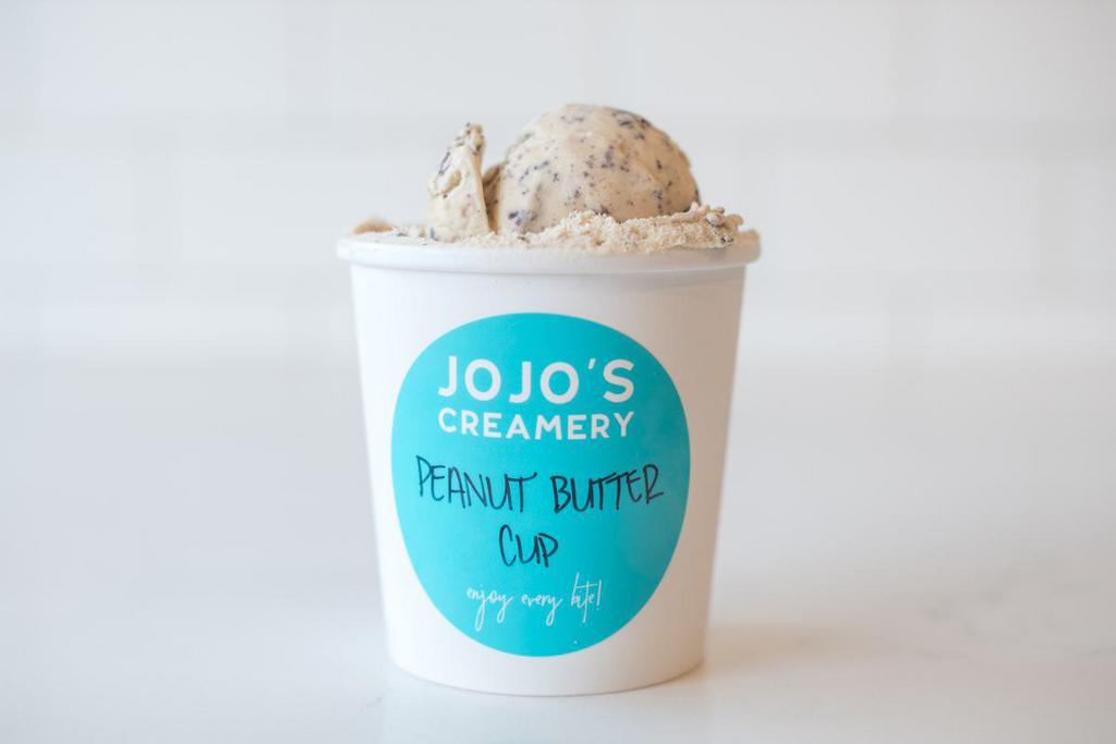 Peanut Butter Cup Ice Cream (GF) · Peanut butter, honeycomb and bittersweet chocolate. Gluten free. Contains peanuts.