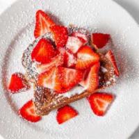 Stuffed French Toast · Stuffed with mascarpone and choice of strawberries, blueberries or bananas. Each additional ...