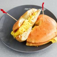 Eggs on a Bagel · Scramble eggs on any type of bagel, bread or wrap.