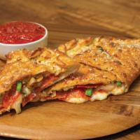 Build Your Own Calzone · Our handmade dough stuffed with our signature 3cheeses plus up to 5 toppings of your choice;...