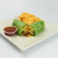 Super Vegan Burrito  · Rice, beans, guacamole, cheese, lettuce, sour cream, and pico de gallo 