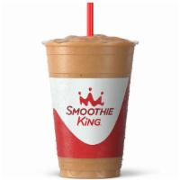 Almond Mocha Coffee High Protein Fitness Blend Smoothie · Dates, cold brew coffee, whey protein, protein blend, almonds, nonfat milk and 100% cocoa. B...
