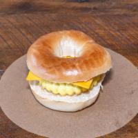 Egg & Cheese Bagel Sandwich  · Egg & Cheese Bagel sandwich served on fresh bagels from the Bronx, NY. 