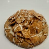 Cinnamon Toast Crunch Cookie · Vice's signature cinnamon dough, spread with white frosting and topped with delicious cinnam...