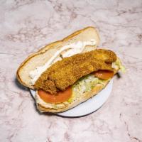 Catfish Sandwich · Lettuce, tomato and tartar sauce.