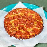 Large Double Play Pepperoni Pizza Special · Our classic pepperoni and crispy mini pepperoni with your choice of crust and sauce.